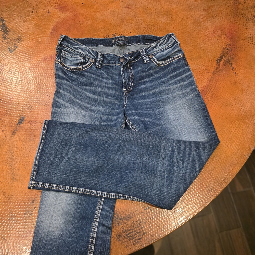 Silver Jeans Women's Boot Cut Jeans - Dark Blue